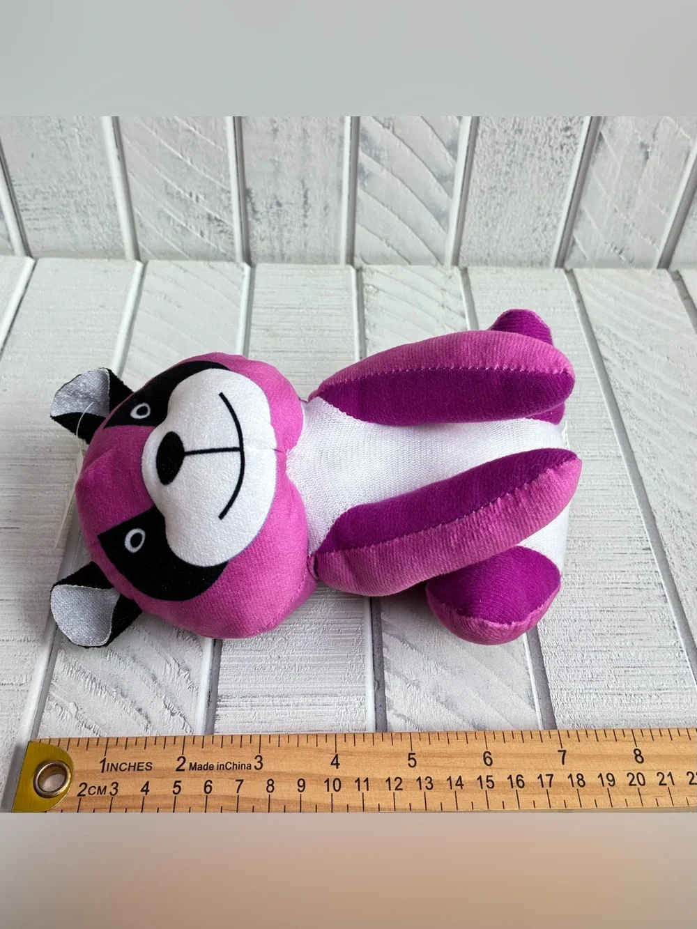 Goffa International Corp. Raccoon Plush Magenta Pink 8” Stuffed Animal Toy